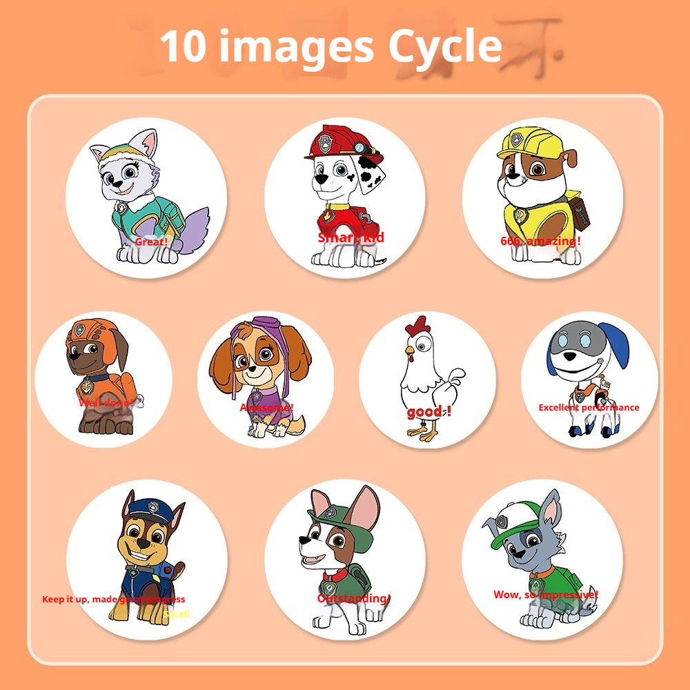 500 Stickers PAW Patrol Roll-up Reward Stickers for Children, DIY Planner Tape, Stationery, Desktop Decorations
