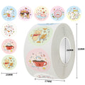 500 Stickers/Cake puppy copper paper thank you simple sealing label sticker