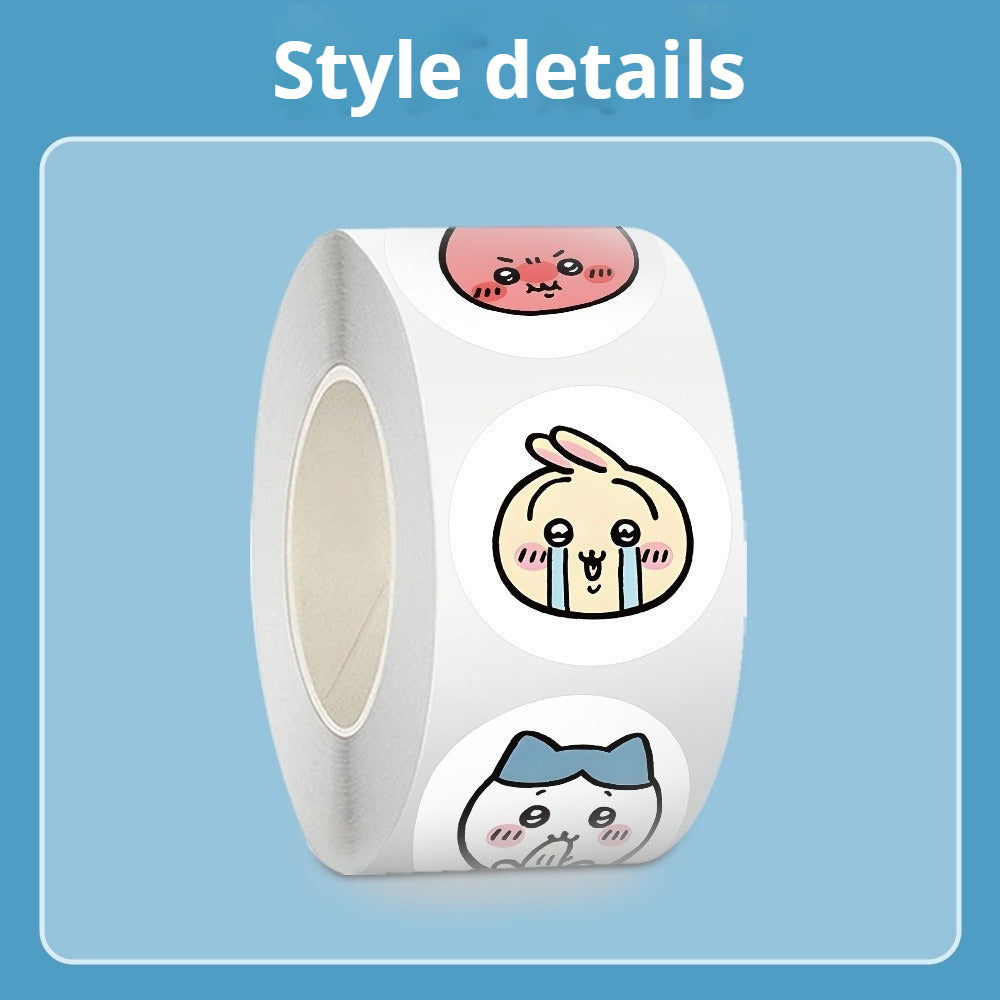 500 Stickers of Jiyikawa sealing stickers, cute handwriting material stickers for children
