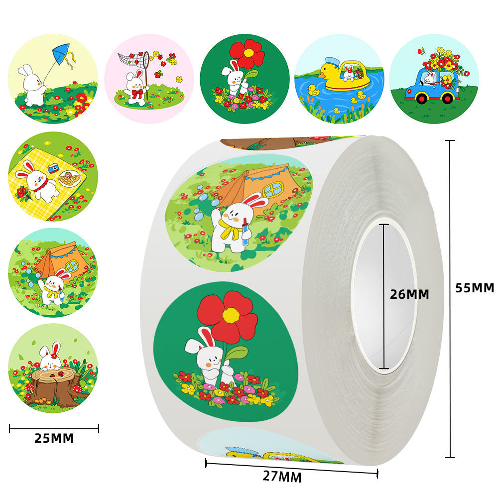 500 Stickers/Spring sticker, small and fresh, gift packaging box sealing sticker