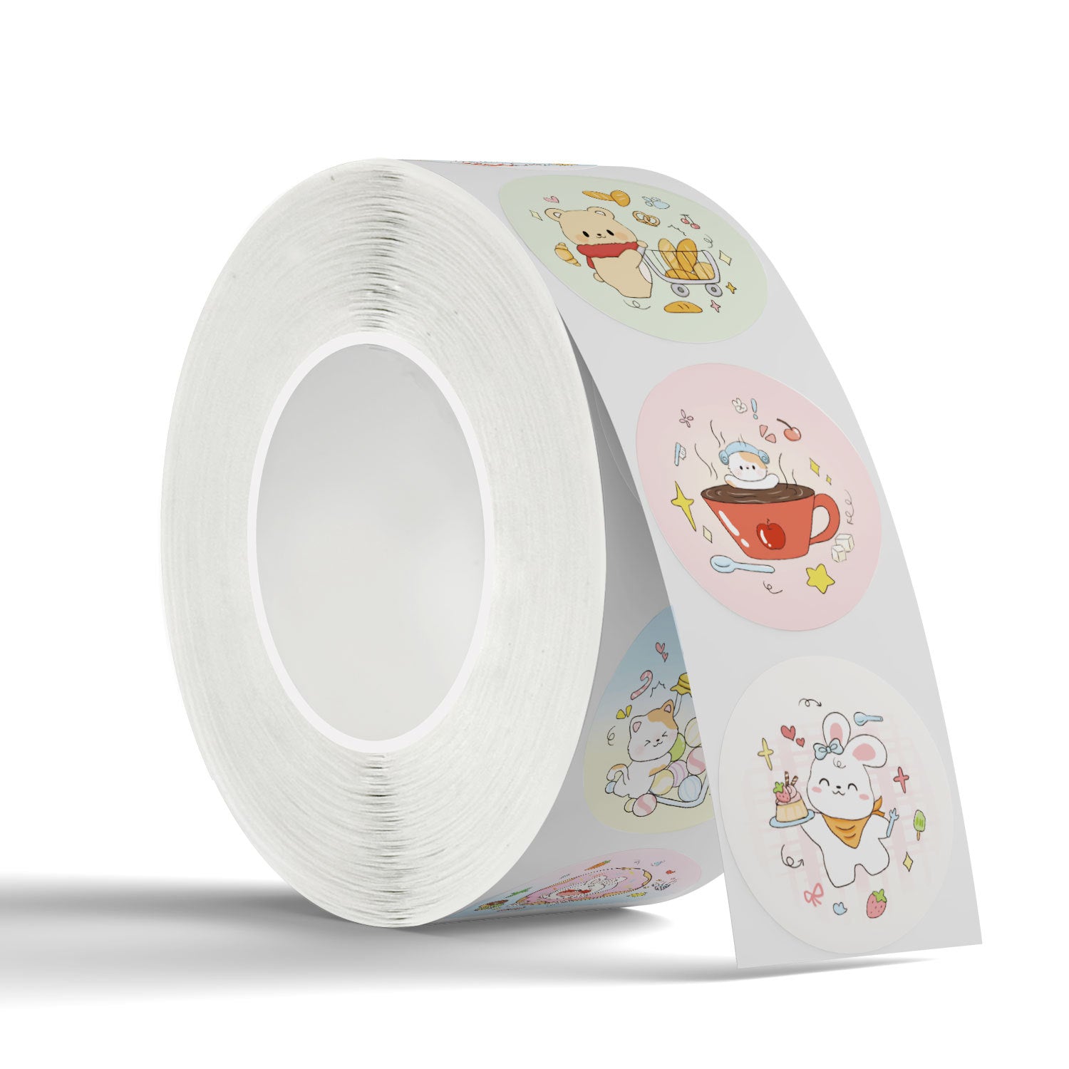 500 Stickers/Cake puppy copper paper thank you simple sealing label sticker