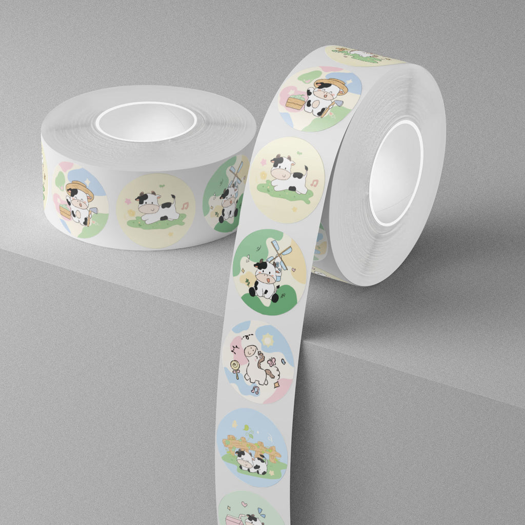 500 Stickers/Brave Ox, cute stickers, gift packaging, candy sealing stickers