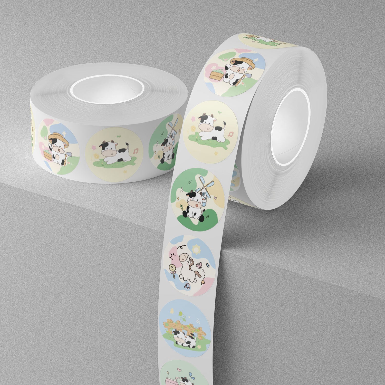 500 Stickers/Brave Ox, cute stickers, gift packaging, candy sealing stickers