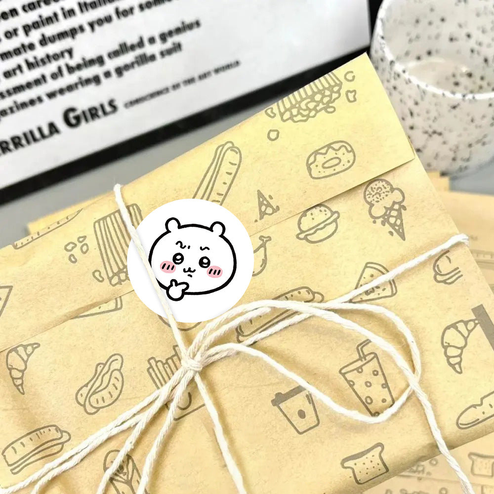 500 Stickers of Jiyikawa sealing stickers, cute handwriting material stickers for children