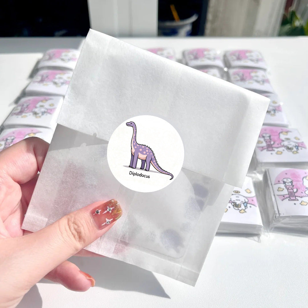500 Stickers/Cartoon dinosaur roll-up stickers for DIY stationery and water cup decoration
