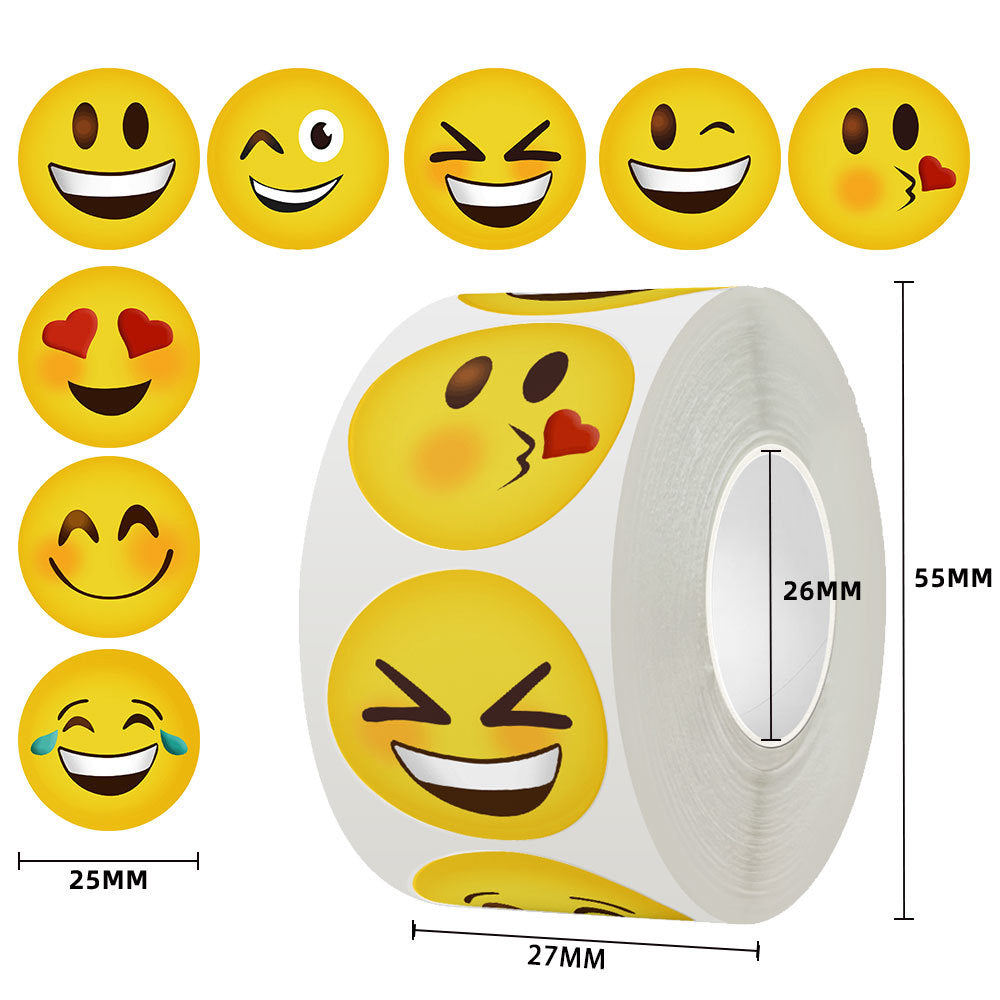 500 Stickers/children's stickers to encourage learning, smiley face emoji stickers