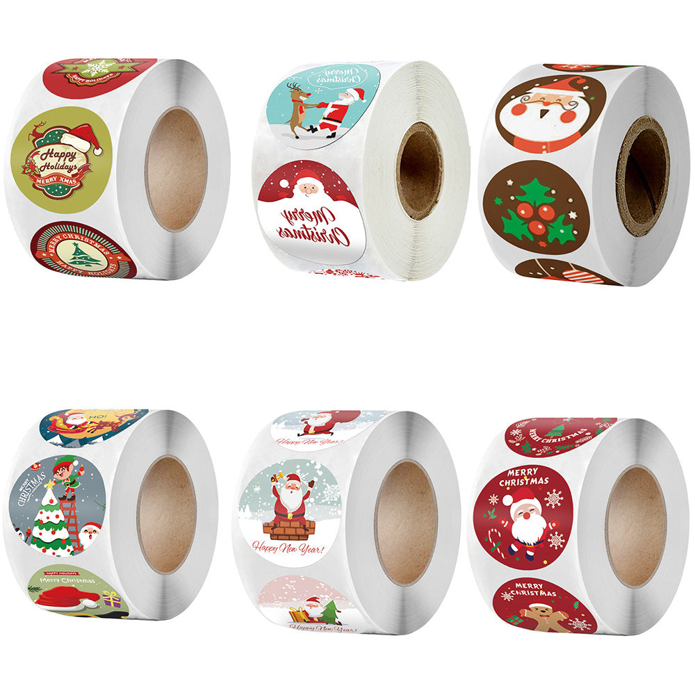 500 Stickers/Christmas decorations,decorative envelopes,gift seals,festive stickers