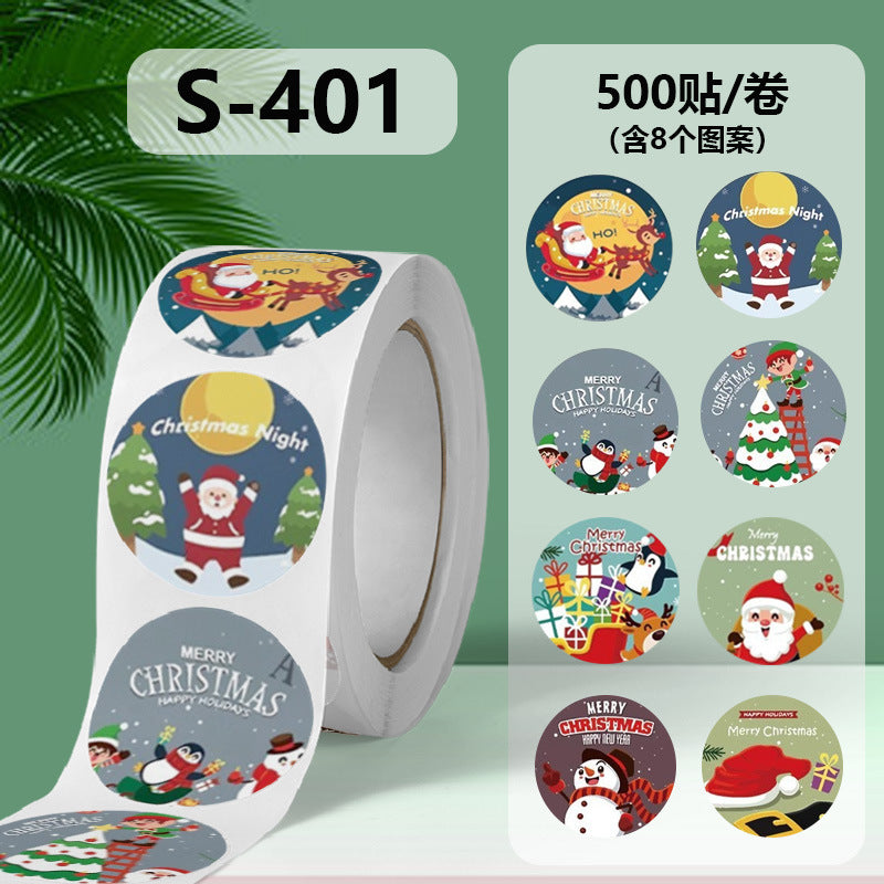 500 Stickers/Christmas decorations,decorative envelopes,gift seals,festive stickers