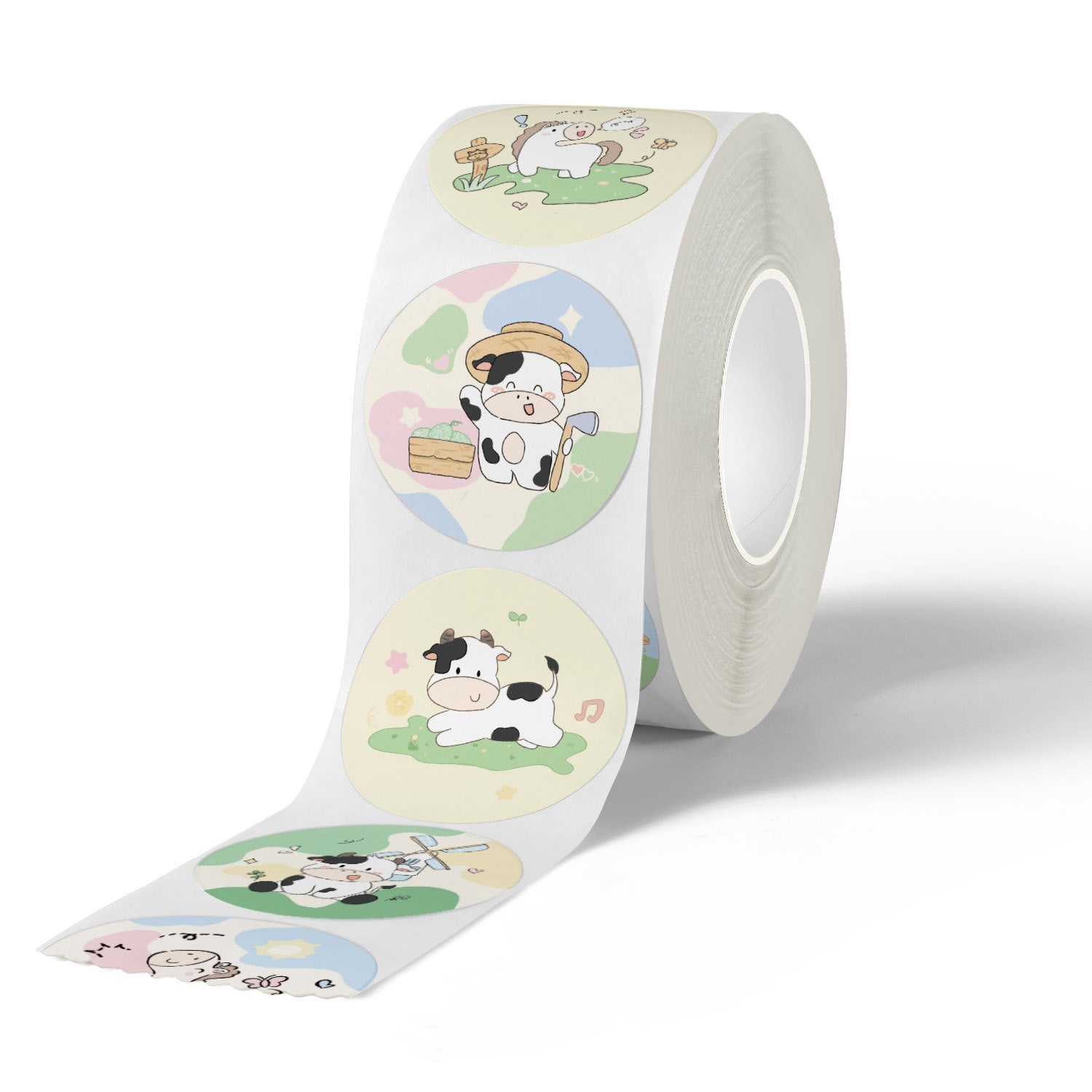 500 Stickers/Brave Ox, cute stickers, gift packaging, candy sealing stickers