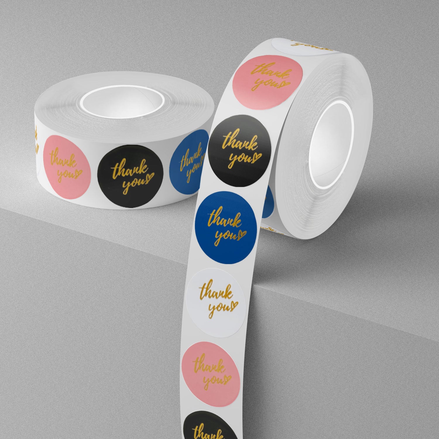500 Stickers/Thank you sticker, gold foil pink sticker, sealing sticker, festival wedding envelope decoration sticker