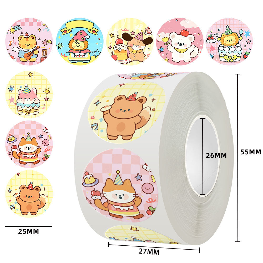 500 Stickers/ Children's cartoon cute stickers, festival DIY decorative sealing stickers