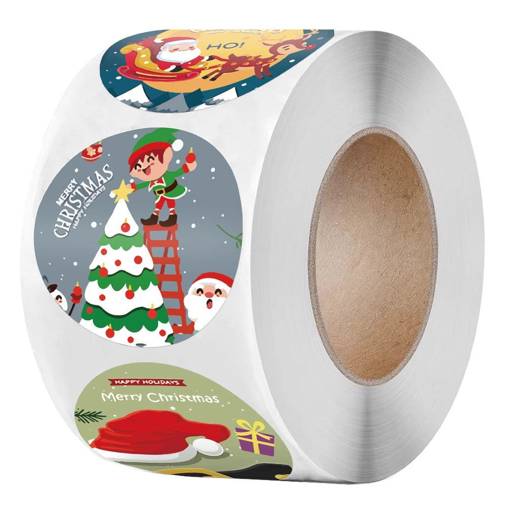 500 Stickers/Christmas decorations,decorative envelopes,gift seals,festive stickers