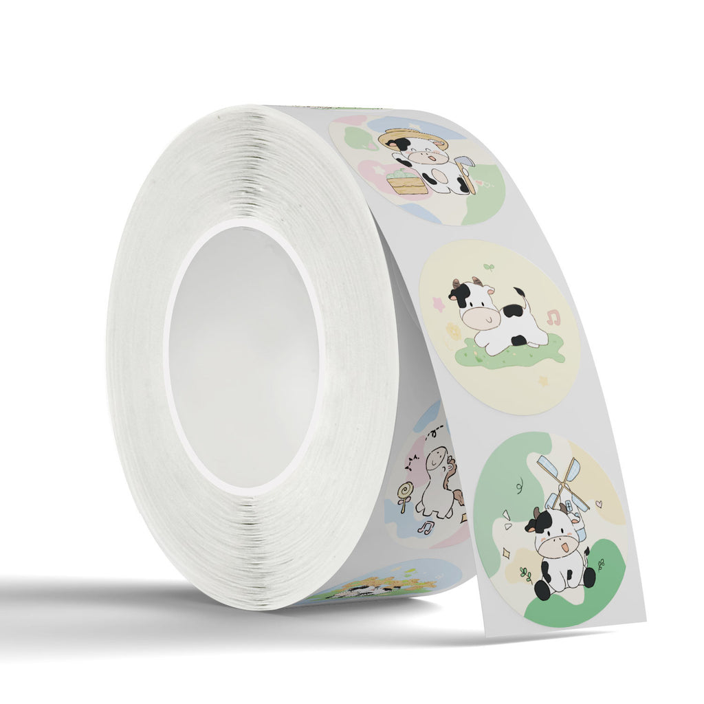 500 Stickers/Brave Ox, cute stickers, gift packaging, candy sealing stickers