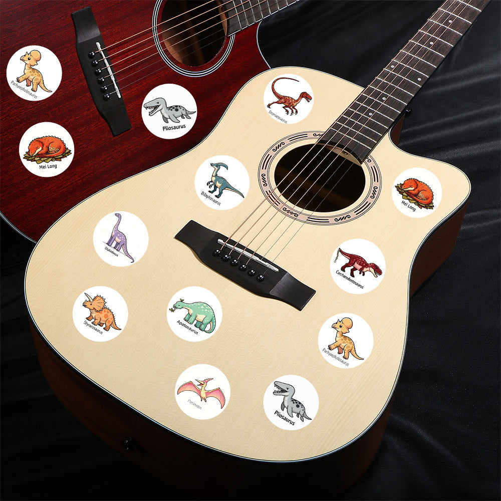 500 Stickers/Cartoon dinosaur roll-up stickers for DIY stationery and water cup decoration