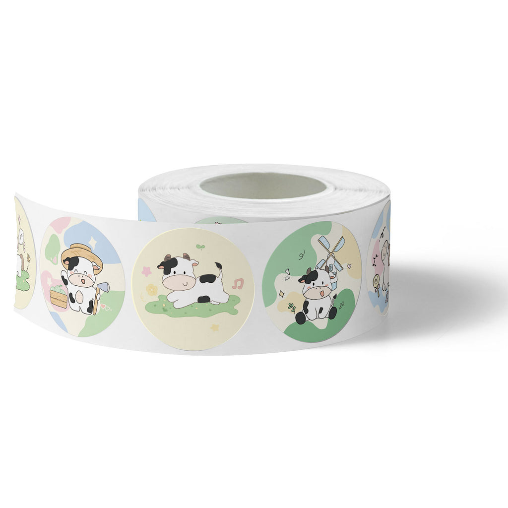 500 Stickers/Brave Ox, cute stickers, gift packaging, candy sealing stickers