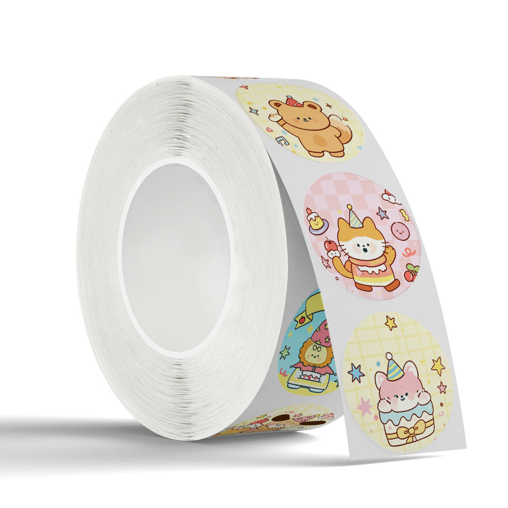 500 Stickers/ Children's cartoon cute stickers, festival DIY decorative sealing stickers