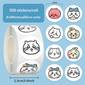 500 Stickers of Jiyikawa sealing stickers, cute handwriting material stickers for children